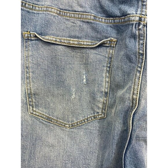 Universal Thread Denim Jeans 24 24W Blue Straight Distressed Stretch Women New - Picture 5 of 8